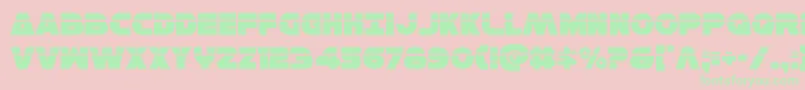 Hansolov3laser Font – Green Fonts on Pink Background