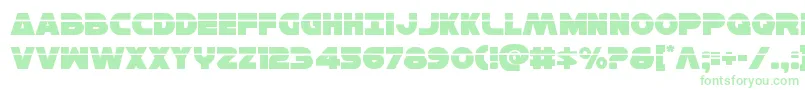 Hansolov3laser Font – Green Fonts on White Background