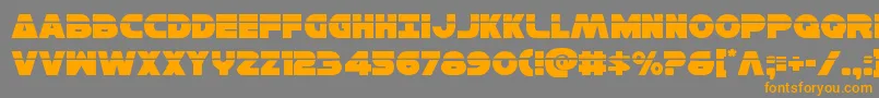 Hansolov3laser Font – Orange Fonts on Gray Background