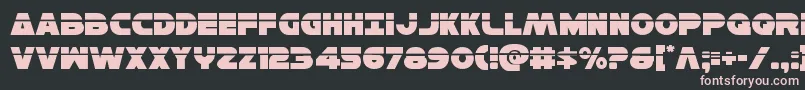 Hansolov3laser Font – Pink Fonts on Black Background