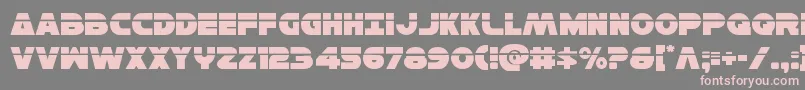 Hansolov3laser Font – Pink Fonts on Gray Background