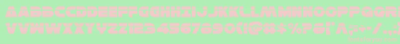 Hansolov3laser Font – Pink Fonts on Green Background
