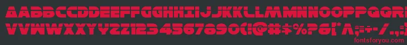 Hansolov3laser Font – Red Fonts on Black Background