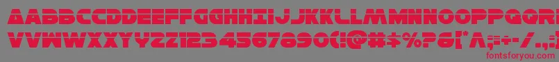 Hansolov3laser Font – Red Fonts on Gray Background
