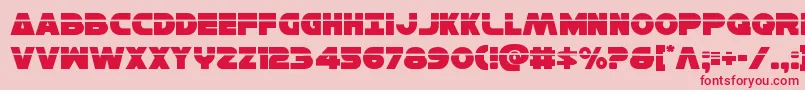 Hansolov3laser Font – Red Fonts on Pink Background