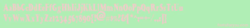 Happycampersnf Font – Pink Fonts on Green Background