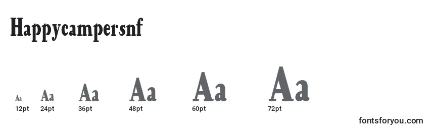 Happycampersnf Font Sizes