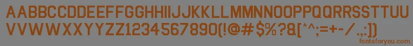 Boucollege Font – Brown Fonts on Gray Background