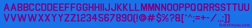Boucollege Font – Purple Fonts on Blue Background