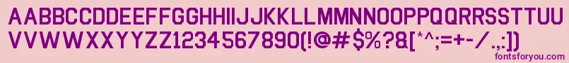 Boucollege Font – Purple Fonts on Pink Background