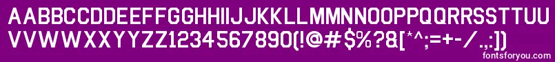Boucollege Font – White Fonts on Purple Background