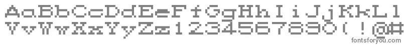 フォントM35Cps2 – 白い背景に灰色の文字