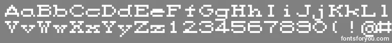 フォントM35Cps2 – 灰色の背景に白い文字