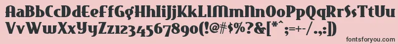 Eastmarketnf Font – Black Fonts on Pink Background