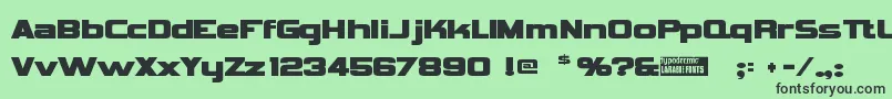 Vipnagor Font – Black Fonts on Green Background