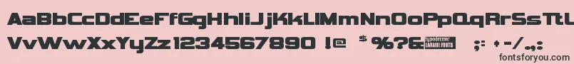 Vipnagor Font – Black Fonts on Pink Background