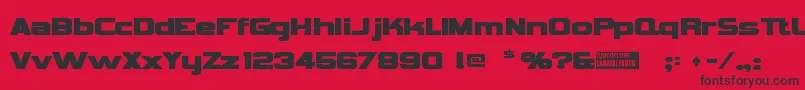 Vipnagor Font – Black Fonts on Red Background