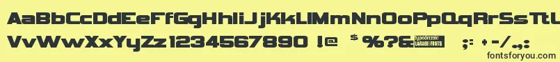 Vipnagor Font – Black Fonts on Yellow Background