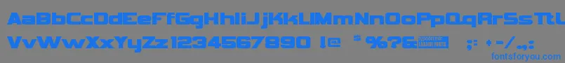 Vipnagor Font – Blue Fonts on Gray Background