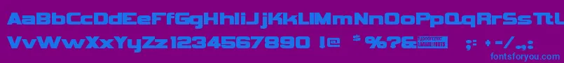 Vipnagor Font – Blue Fonts on Purple Background