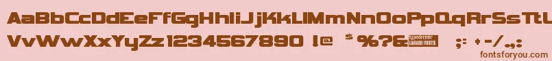 Vipnagor Font – Brown Fonts on Pink Background