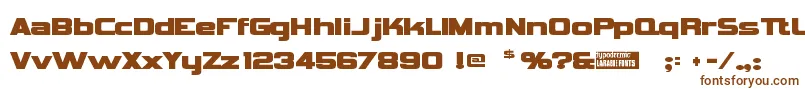 Vipnagor-fontti – ruskeat fontit valkoisella taustalla
