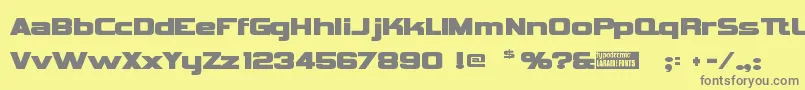 Vipnagor Font – Gray Fonts on Yellow Background