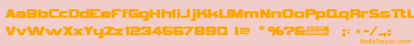 Vipnagor Font – Orange Fonts on Pink Background