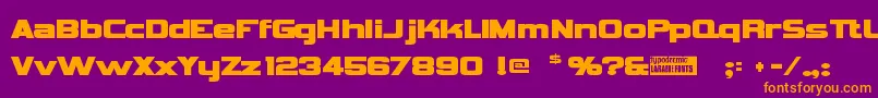 Vipnagor Font – Orange Fonts on Purple Background