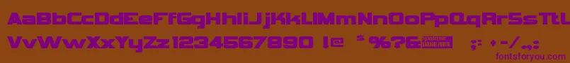 Vipnagor Font – Purple Fonts on Brown Background