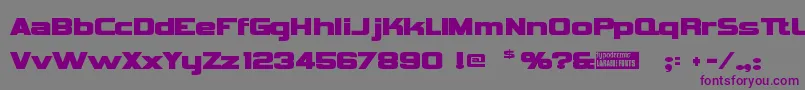 Vipnagor-fontti – violetit fontit harmaalla taustalla