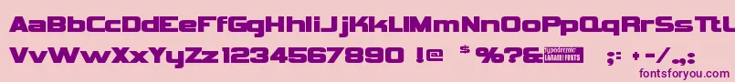 Vipnagor Font – Purple Fonts on Pink Background