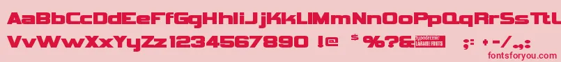 Vipnagor Font – Red Fonts on Pink Background