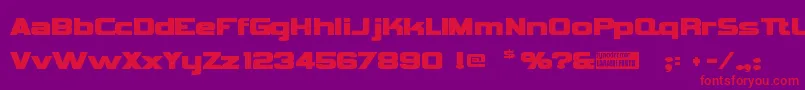 Vipnagor Font – Red Fonts on Purple Background