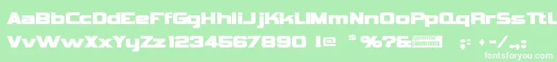 Vipnagor Font – White Fonts on Green Background