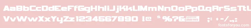 Vipnagor Font – White Fonts on Pink Background