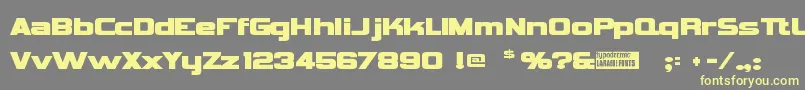 Vipnagor Font – Yellow Fonts on Gray Background