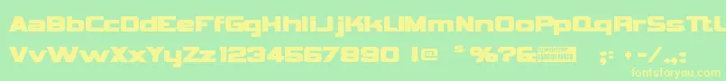 Vipnagor Font – Yellow Fonts on Green Background