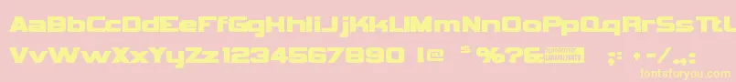 Vipnagor Font – Yellow Fonts on Pink Background