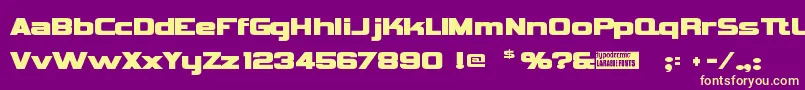 Vipnagor Font – Yellow Fonts on Purple Background