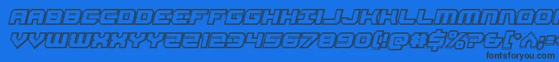 Gearheadengraveital-fontti – mustat fontit sinisellä taustalla