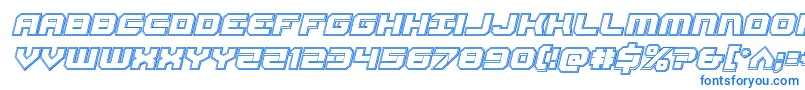 Gearheadengraveital-fontti – siniset fontit valkoisella taustalla