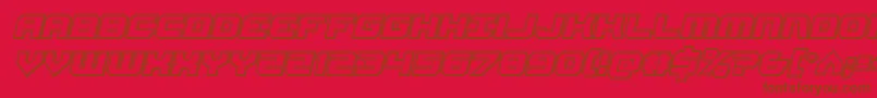 Gearheadengraveital-fontti – ruskeat fontit punaisella taustalla