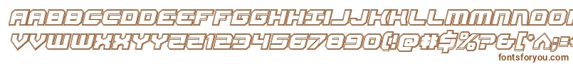 Gearheadengraveital-fontti – ruskeat fontit valkoisella taustalla