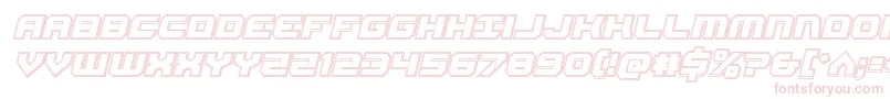 Gearheadengraveital-fontti – vaaleanpunaiset fontit valkoisella taustalla