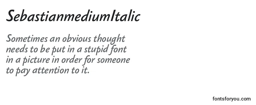 SebastianmediumItalic Font