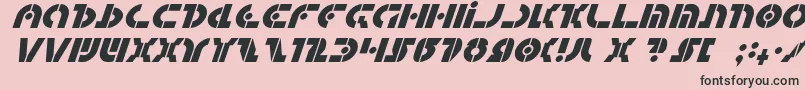 QuestlokItalic Font – Black Fonts on Pink Background