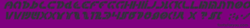 QuestlokItalic Font – Black Fonts on Purple Background