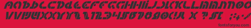 QuestlokItalic Font – Black Fonts on Red Background