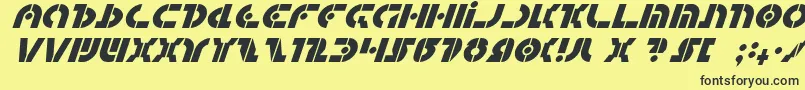 QuestlokItalic Font – Black Fonts on Yellow Background